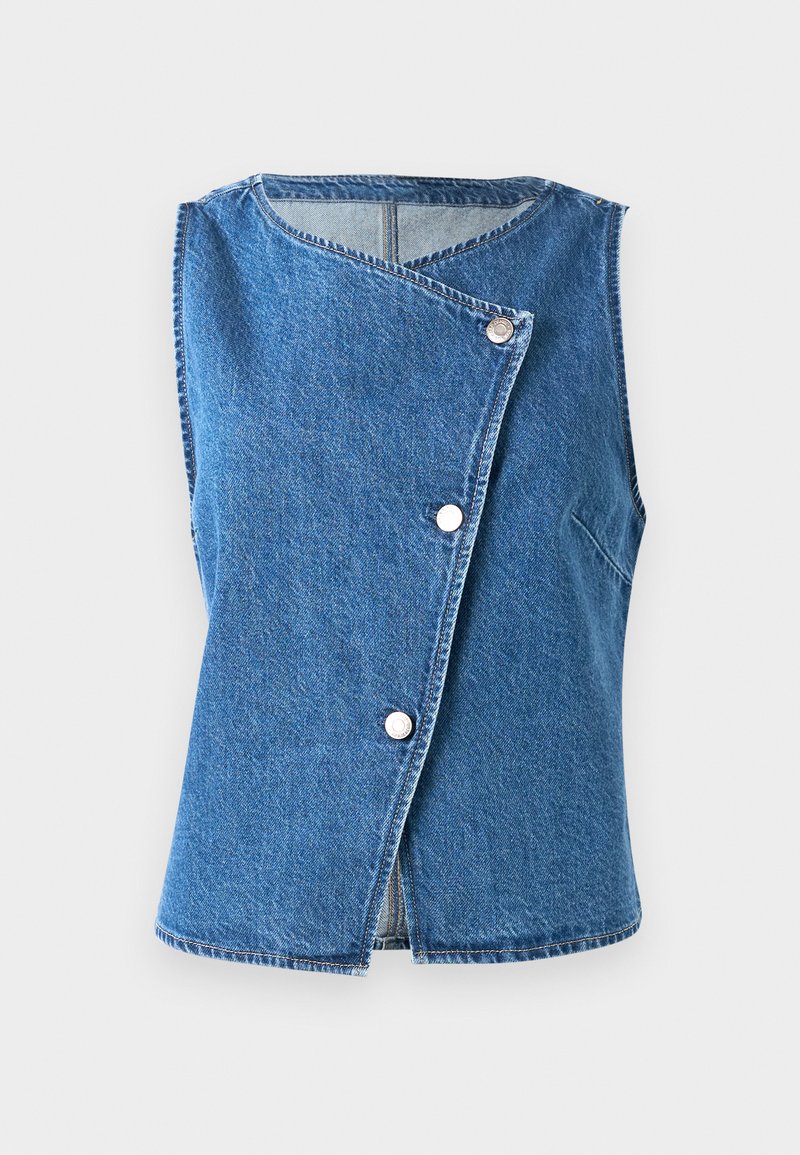 GAP VEST HALWARD - Blouse - blue denim - Zalando.co.uk