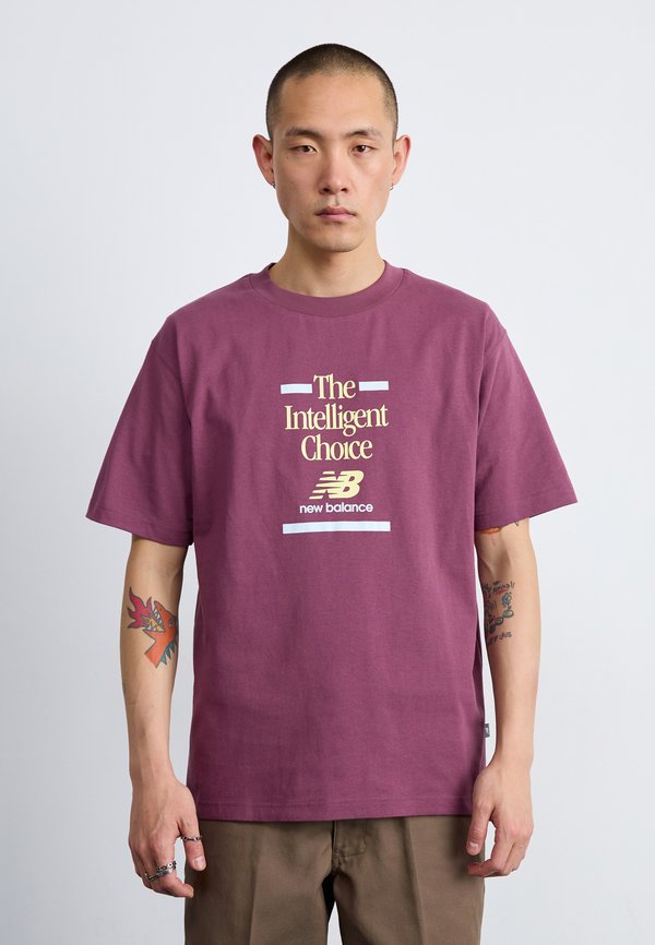 ATHLETICS RELAXED CHOICE - Print T-shirt - faded plum