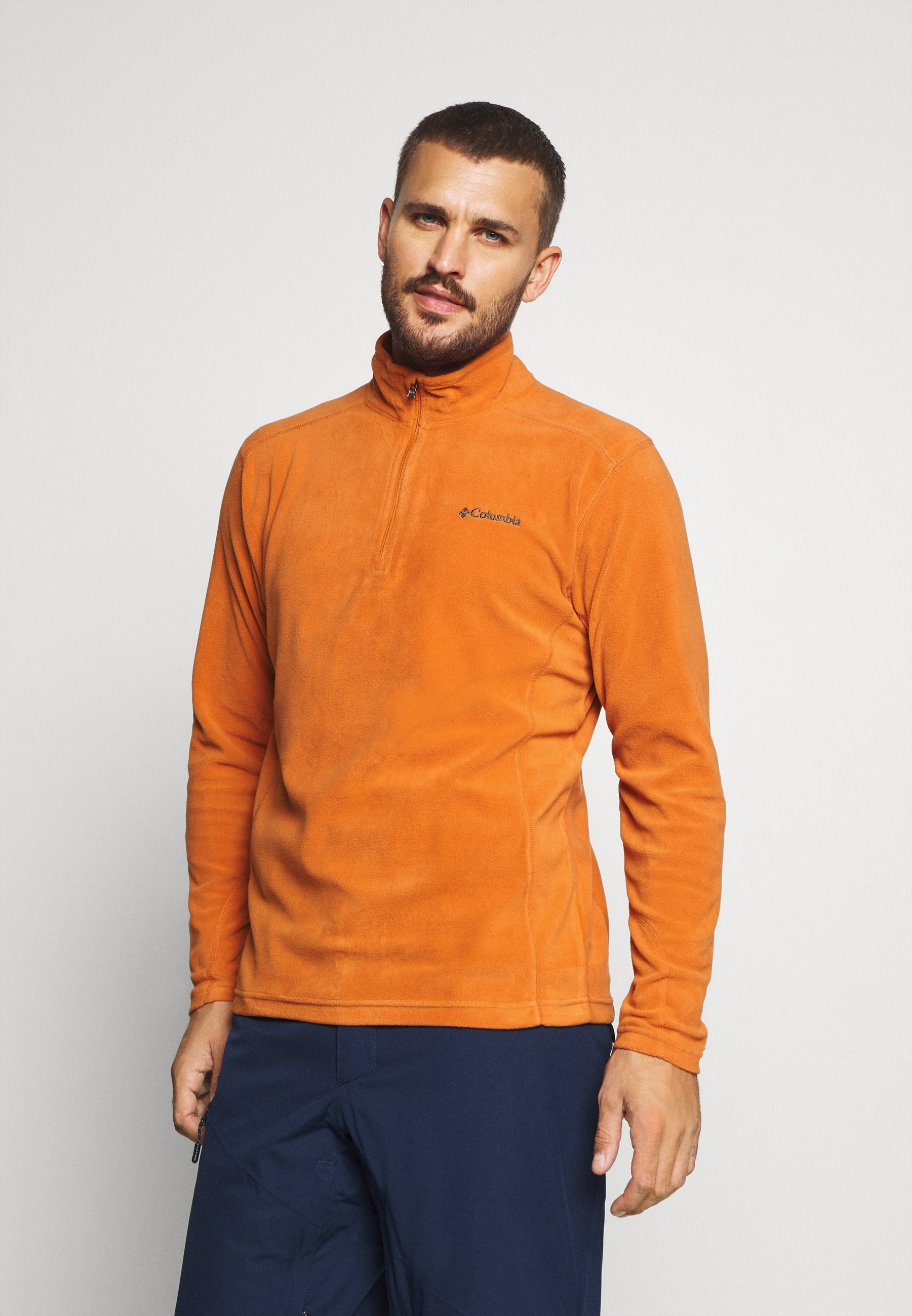 Columbia KLAMATH RANGE ZIP - Fleecepullover - harvester/orange