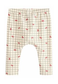 Next COSY SET - Legíny – nohavice - red white bow print