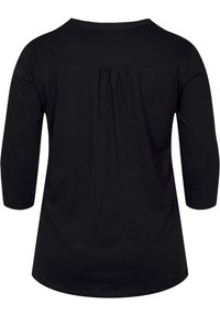 Zizzi WITH 3/4 SLEEVES - Maglietta a manica lunga - black