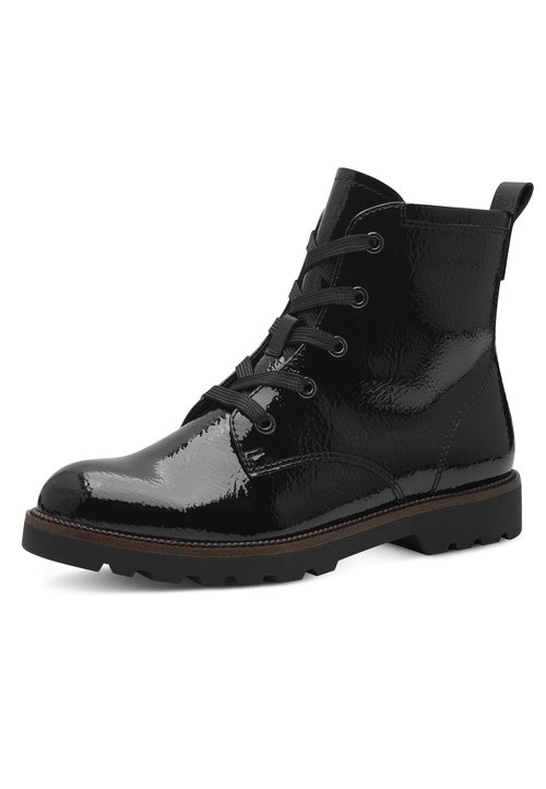 Bottines Noires à Lacets Pointure 37 - En Vinyle - Style Bottines Classiques