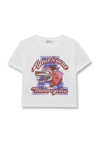 INSIDE Camiseta estampada - blanco