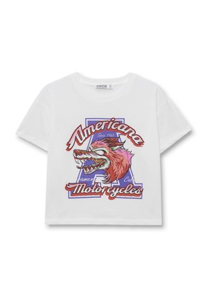 INSIDE Camiseta estampada - blanco