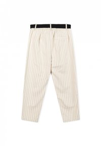 10DAYS BELTED PINSTRIPE - Pantaloni - light natural
