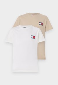 FLAG TEE 2 PACK - Camiseta básica - ecru/silt