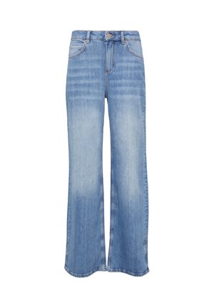 comma casual identity WIDE-LEG-MIT GESCHLITZTEM SAUM - Jeans Relaxed Fit - blau