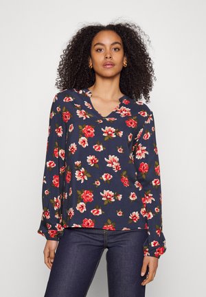 VILA Tall VIRIKKI V NECK - Bluzka z długim rękawem