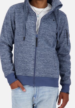 Fleecejacka - mottled blue