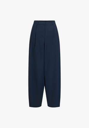 VILA, TROUSERS VILEE BARREL-FIT - Pantalon classique - navy blazer