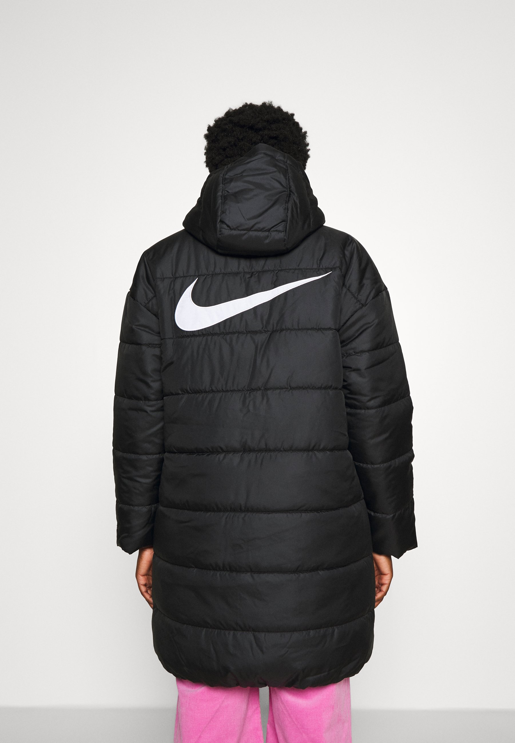 nike long black coat