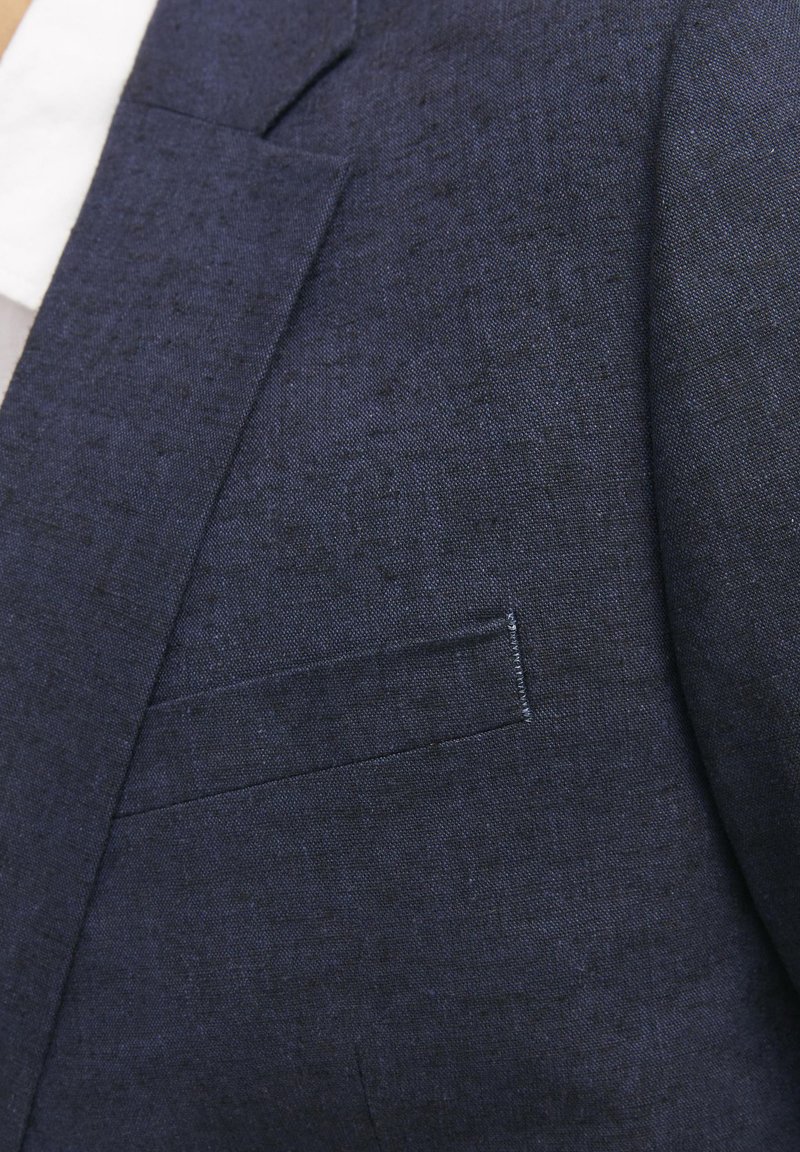 JACK & JONES Jprriviera Linen Suit Slim Fit Sn Pls pak voor heren, Donker Navy/Pasvorm: slim fit, 68 Grote maten