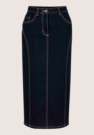 MADELEINE, MADELEINE ROCK JEANSROCK IN LANGER BLEISTIFTFORM - Kokerrok - dark blue