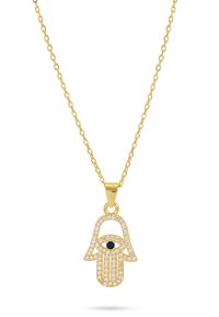 STUDDED HASMA - Ketting - gold-colored
