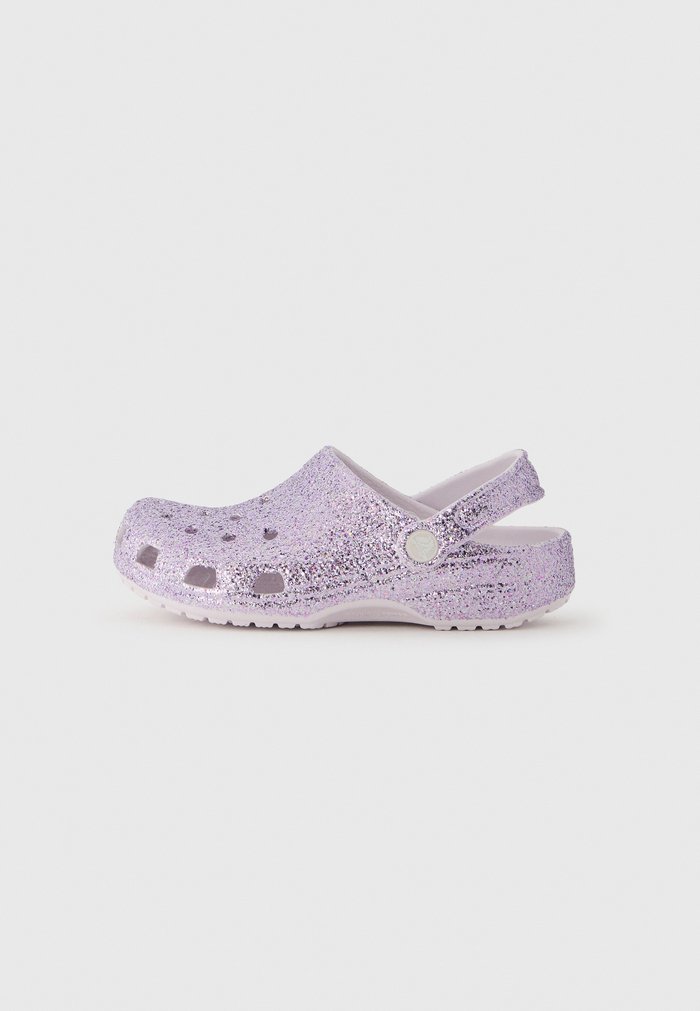 Crocs CLASSIC CHUNKY GLITTER - Mules - grape ice