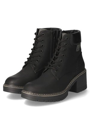 Platform ankle boots - schwarz