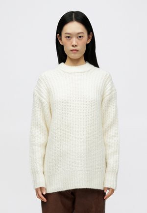 CREW EASY  - Stickad tröja - ecru
