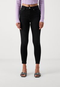 ONLY Petite ONLPOWER MID PUSH UP - Jeans Skinny Fit - washed black