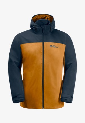 Jack Wolfskin TAUBENBERG 3IN1 M - Regenjacke / wasserabweisende Jacke - safflower