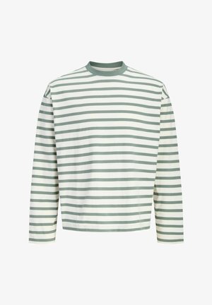 Jack & Jones, T-SHIRT STRIPED T-SHIRT - Long sleeved top - laurel wreath