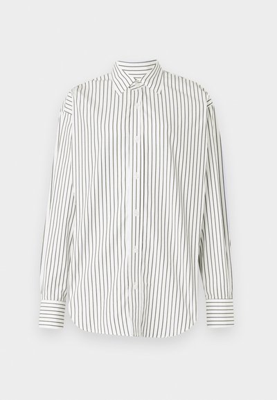 Filippa K CLASSIC STRIPE SHIRT - Button-down blouse - coffee/white