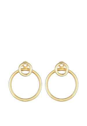 Elli DOUBLE CIRCLE - Orecchini - gold-coloured