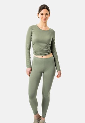 Leggings - Trousers - fog green