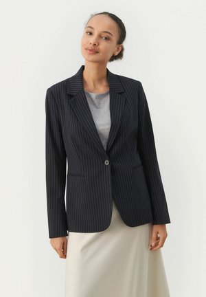 TAYLORS - Blejzr - dark navy pinstripe