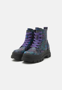 Buffalo ASPHA LACE UP HI - Botines con plataforma - blue/black