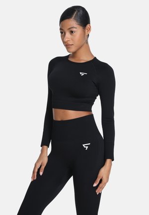 DECIDE SEAMLESS SPORT - Langærmet T-shirt - black