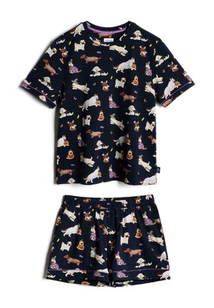 Chelsea Peers, HALLOWEEN DOGS PRINT SET - Nachtwäsche Set - dark blue
