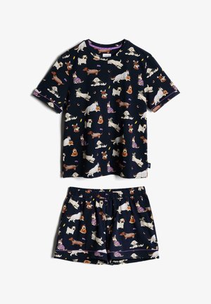 Chelsea Peers, HALLOWEEN DOGS PRINT SET - Pigiama - dark blue