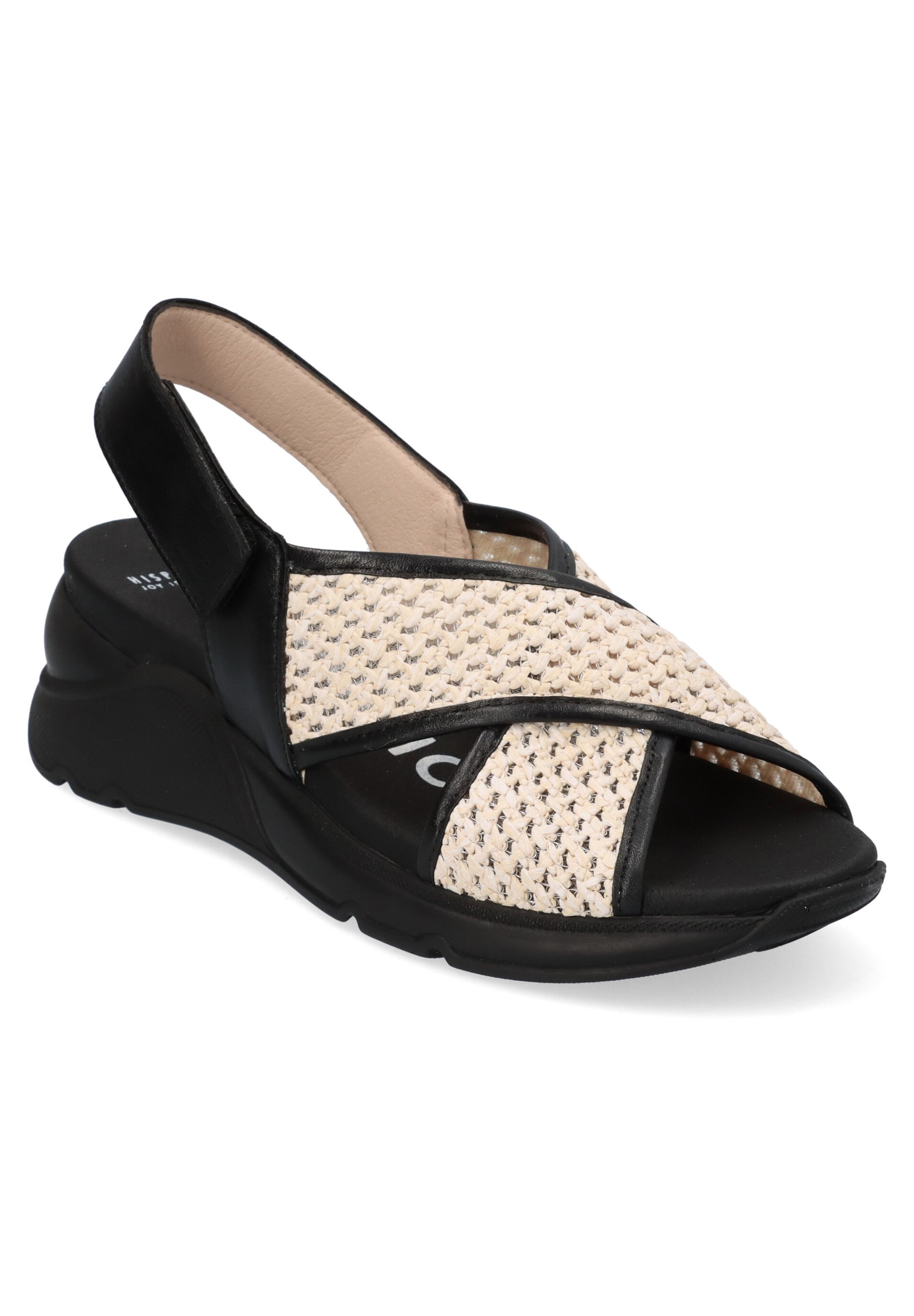 Hispanitas Sandalias de cuña - black/negro - Zalando.es