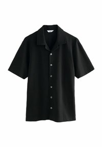 Next TEXTURED SHORT SLEEVE - Majica - black crepe
