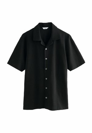 Next TEXTURED SHORT SLEEVE - Skjorter - black crepe