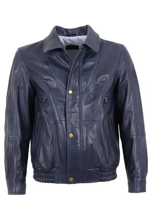 Mark Maddox HOLDO - Lederjacke - marine