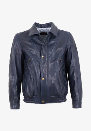 Mark Maddox HOLDO - Lederjacke - marine