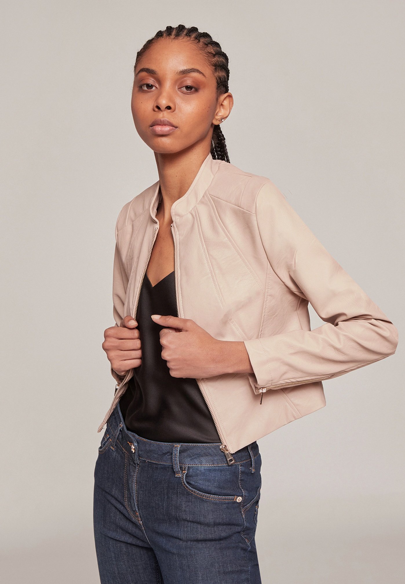 Motivi Chaqueta de cuero sintético - rosa - Zalando.es