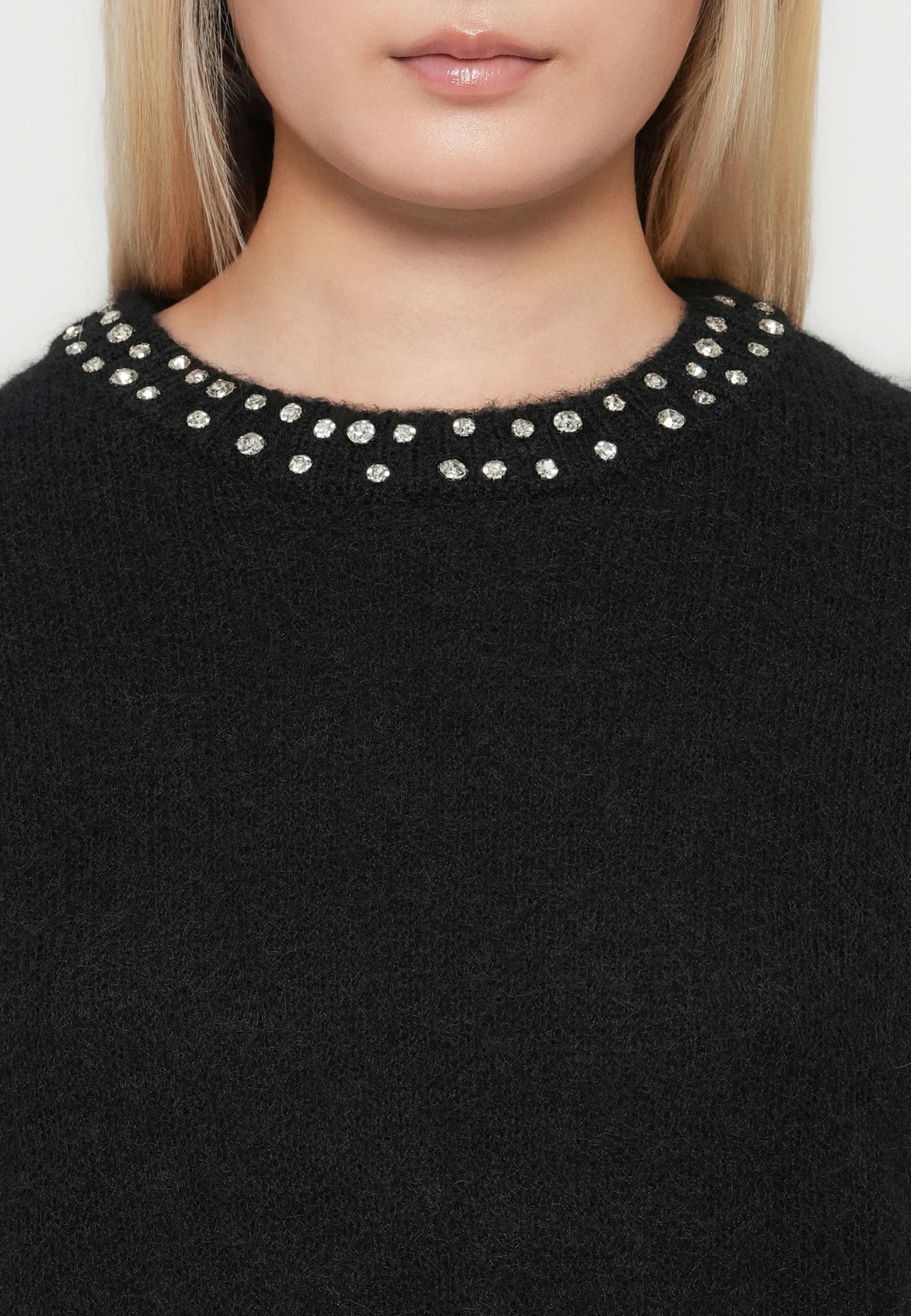 ONLRINA LIFE RHINESTONE O NECK
