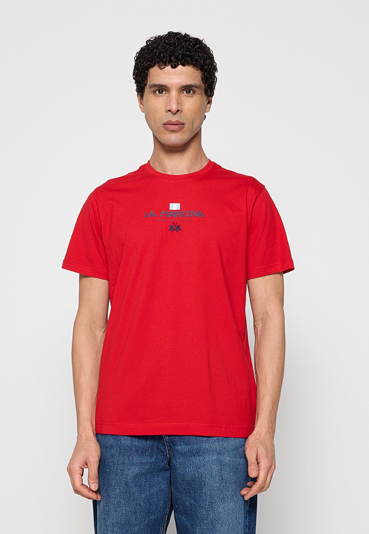 LA MARTINA T-shirt print rood