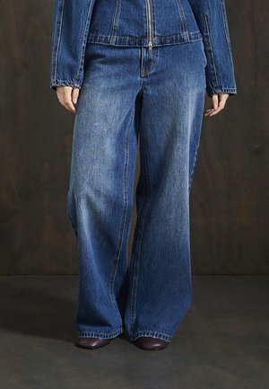 Wide leg - dark blue denim
