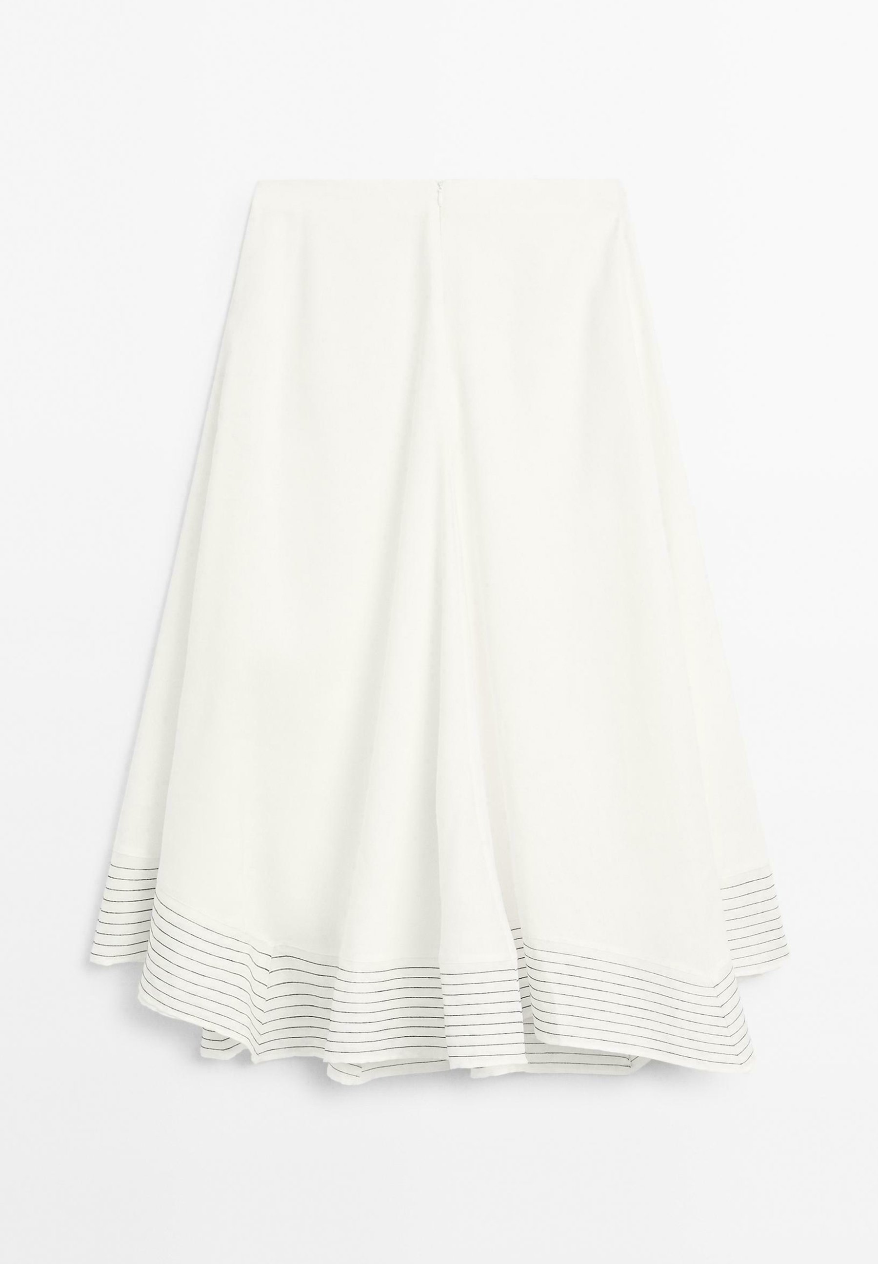 Massimo Dutti FLARED WITH SEAM DETAILS - A-line skirt