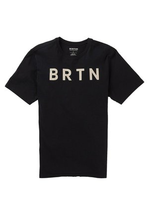 T-shirt med print - true black