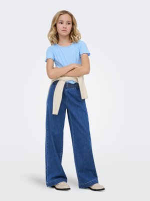 ONLY GIRLS JEANS MIT WEITEM BEIN KOGDEIA HOHE TAILLE WEITER BEINSCHNITT JEANS - Vaqueros boyfriend - medium blue denim