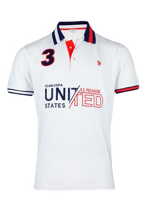 U.S. Polo Assn. UNITED SHORTSLEEVE - Piké - weiss