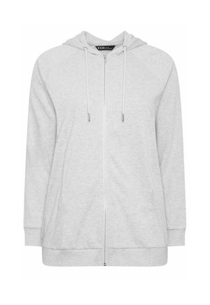 Yours Clothing, WOMEN'S HOODIES - Sweat zippé - light grey