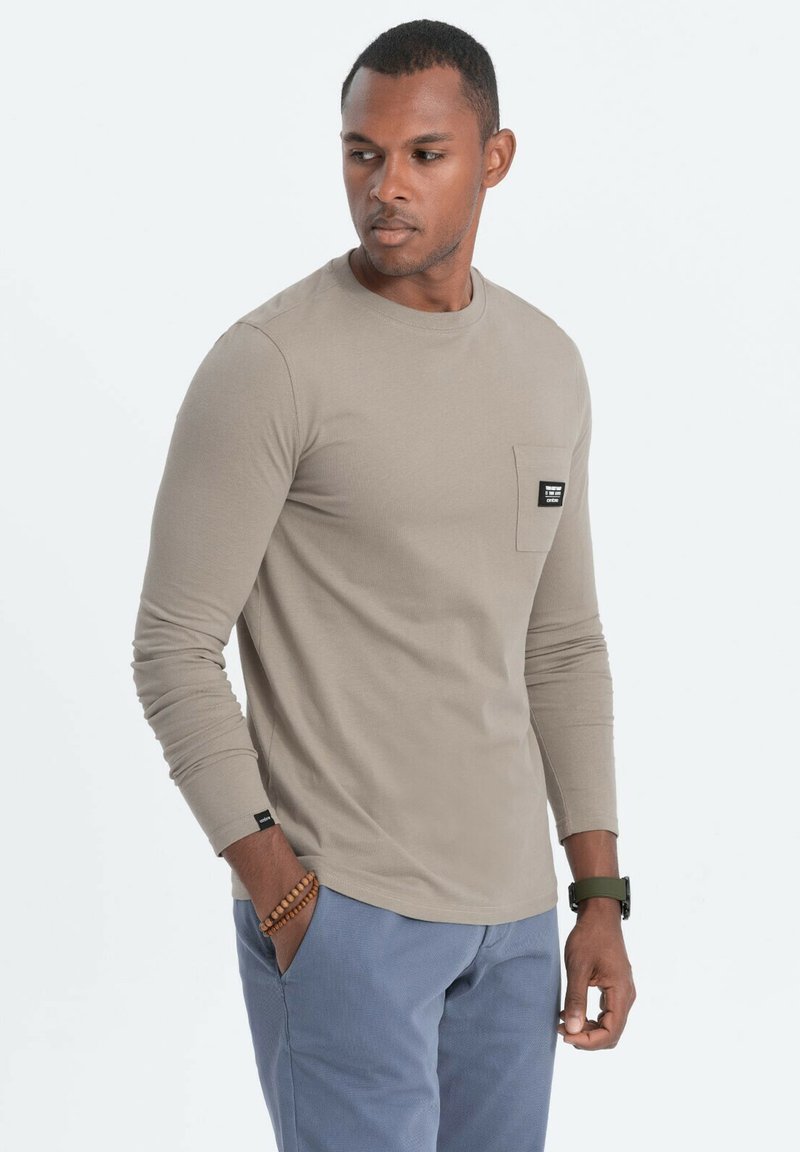 Ombre WITH POCKET  - Langarmshirt - ash