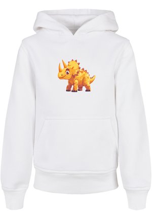 SÜSSER TRICERATOPS DINOSAURIER - Hoodie - weiß