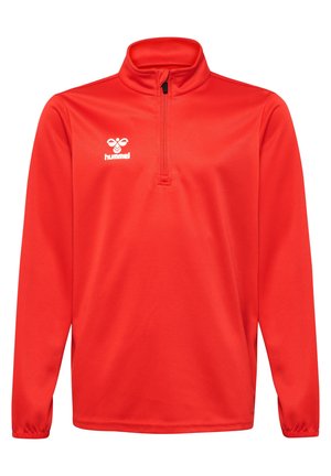 ESSENTIAL HALF-ZIP  - Langarmshirt - true red