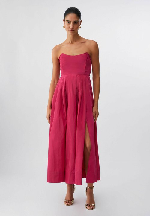 Robe Longue D'été TU - Rose Pâle à Fleurs - Taille UK 12 - Occasion Très Bon état